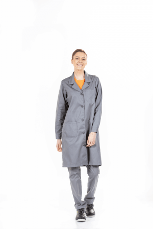 LADIES SMOCK WITH BUTTON IN HANDLES