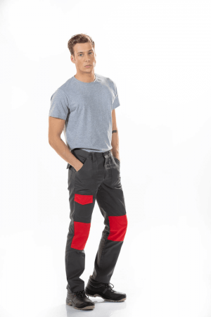 MEN’S MULTI-POCKET WORK TROUSERS WITH KNEE REINFORCEMENT