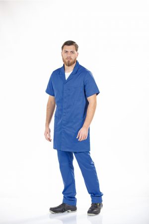 MEN’S LONG-SLEEVE WORK SMOCK WITH BUTTON FASTENINGS