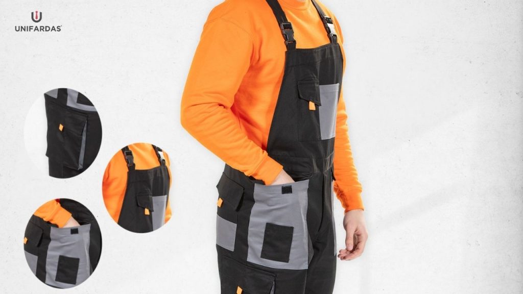 Homem vestido com uma das Fardas Personalizadas fabricadas pela Unifardas
