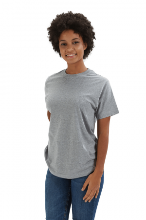 T-shirt de mulher na cor cinza para Uniforme profissional